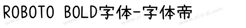 ROBOTO BOLD字体字体转换
